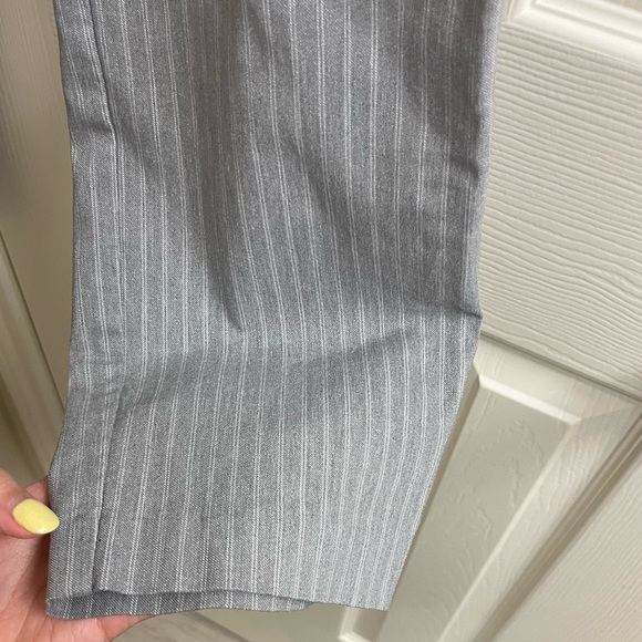 Eliane Rose grey pinstripe slacks trousers straight leg dress pants corp… - Picture 5 of 9